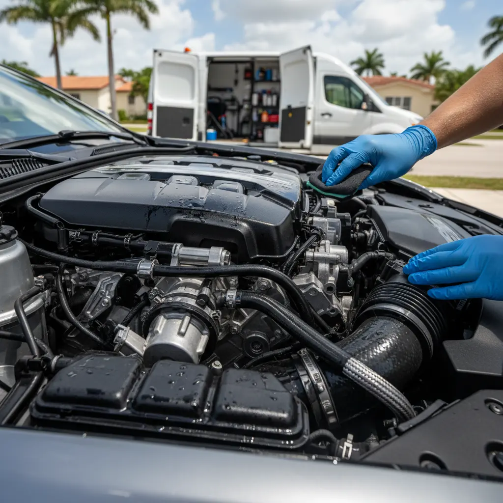 Car Engine Bay Detailing